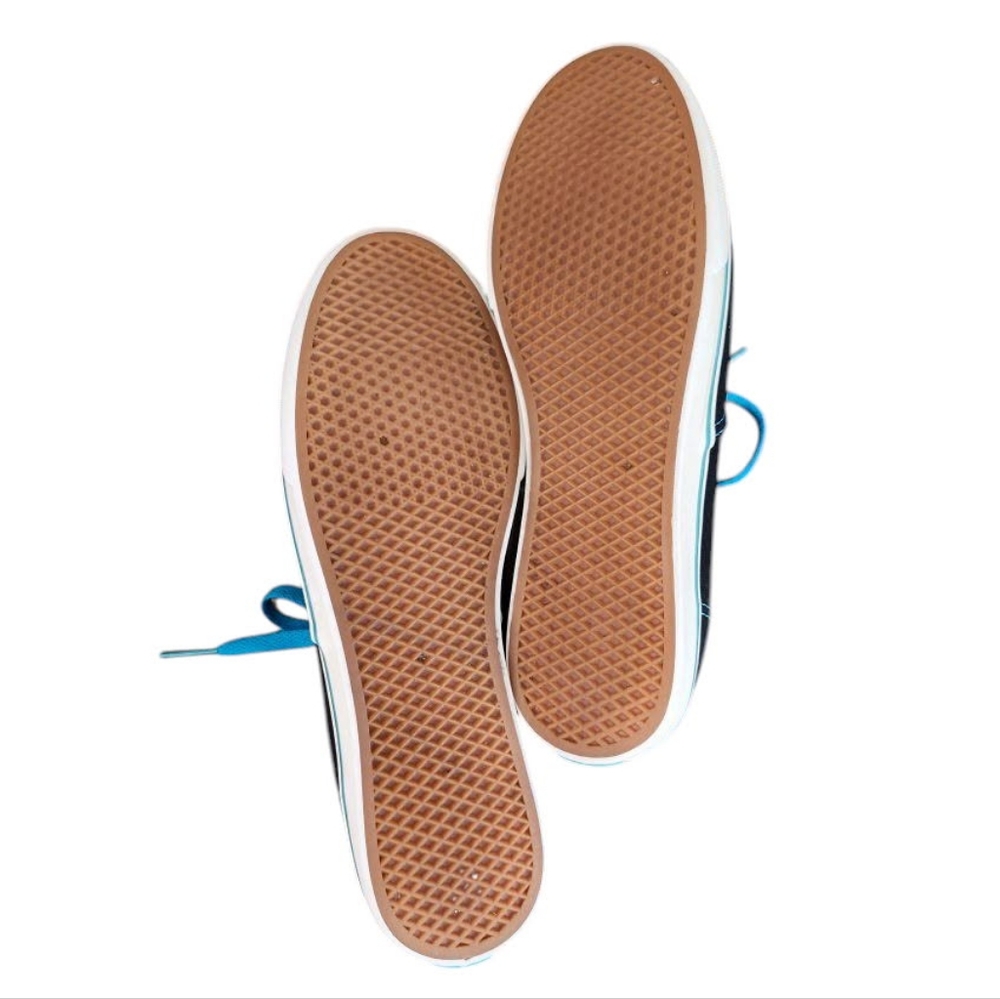 Vans Low Black & Blue Shoes (M7.5, W9) - Picture 8 of 9